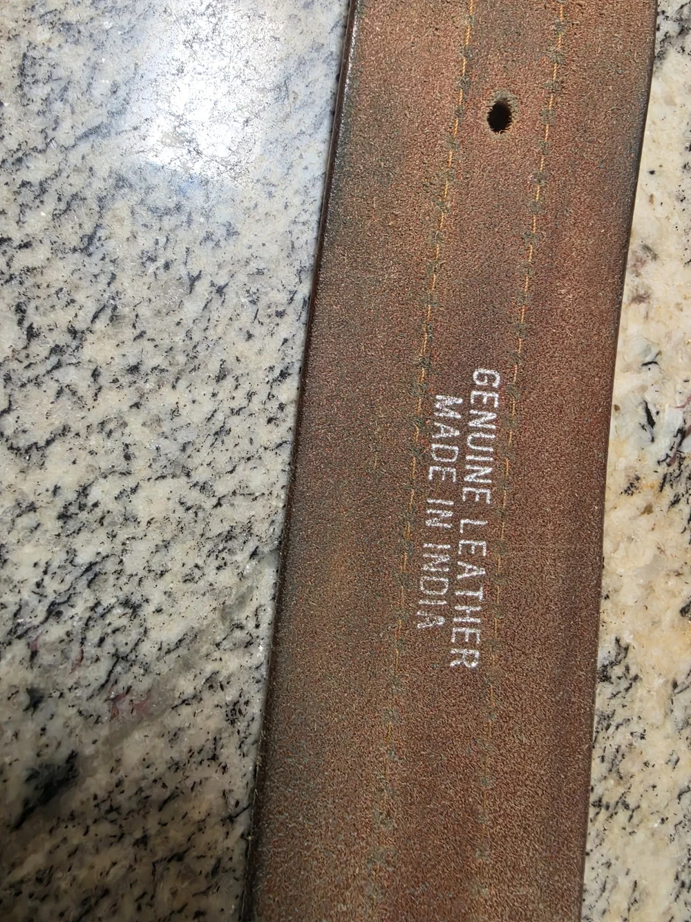 Classic Brown Leather Belt with Silver Buckle SML/MED